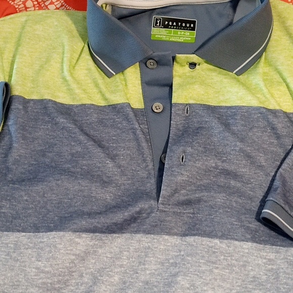 PGA TOUR PRO SERIES MENS STRIPED POLO SHIRT size small - Picture 4 of 6